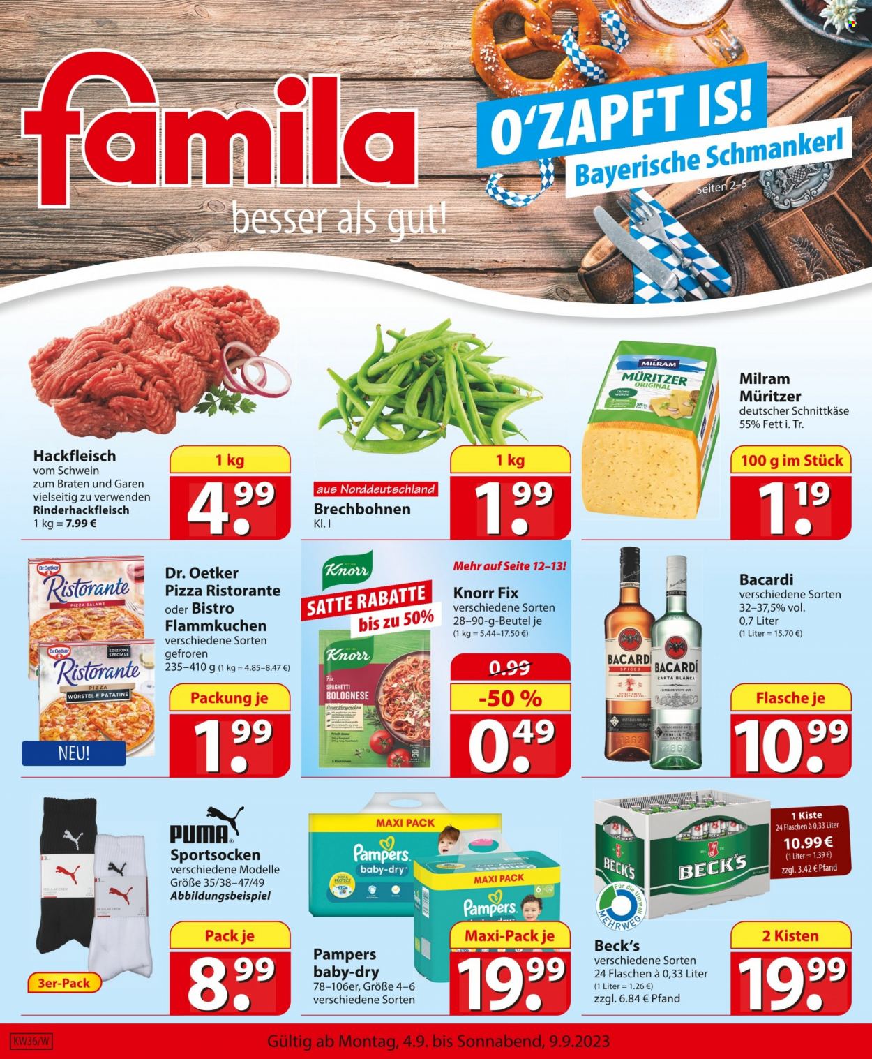 famila Prospekte  - 4.09.2023 - 9.09.2023. Seite 1