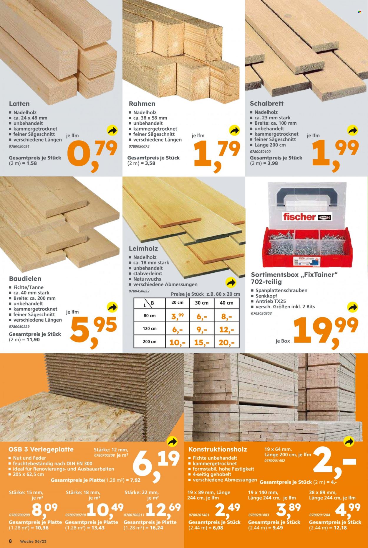 Globus Baumarkt Prospekte  - 4.09.2023 - 9.09.2023. Seite 8