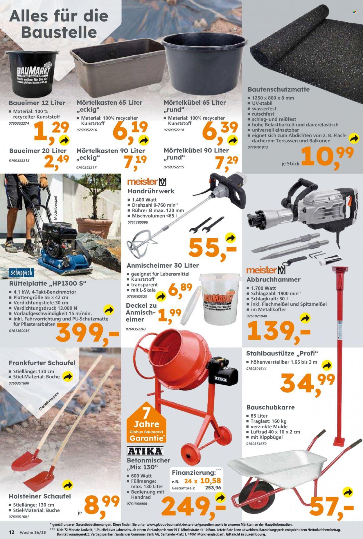 Globus Baumarkt Prospekte  - 4.09.2023 - 9.09.2023. Seite 12