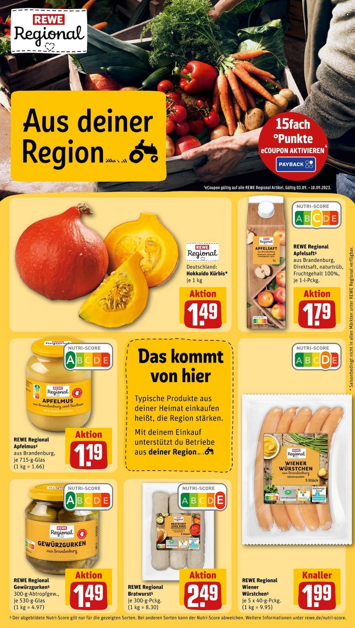 REWE Prospekte  - 4.09.2023 - 9.09.2023. Seite 19