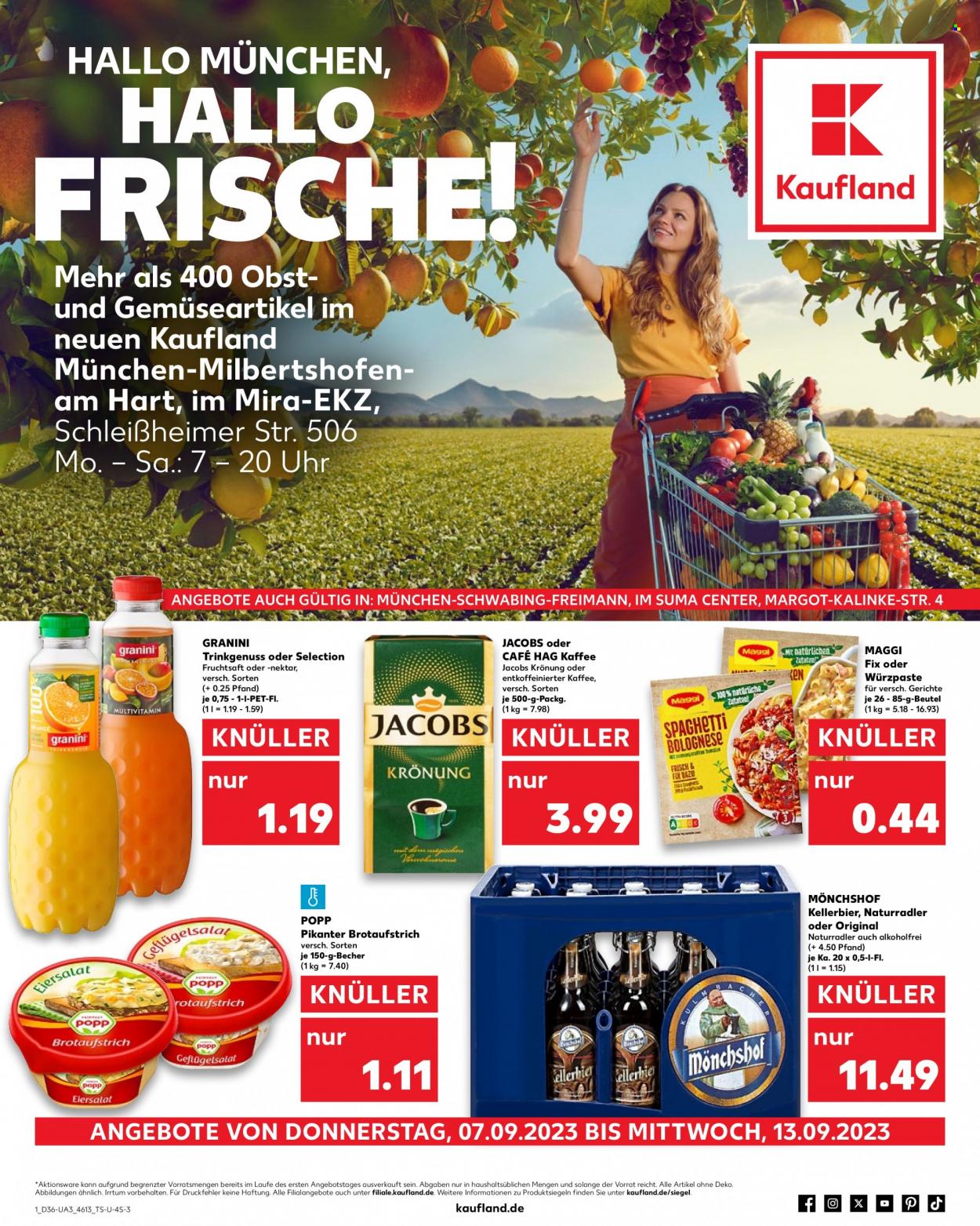 Kaufland Prospekte  - 7.09.2023 - 13.09.2023. Seite 1