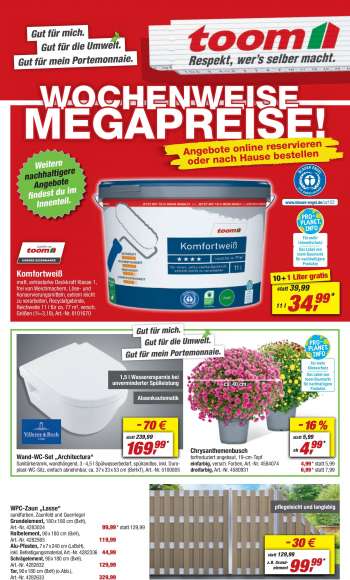 Prospekte toom Baumarkt - 9.09.2023 - 15.09.2023.