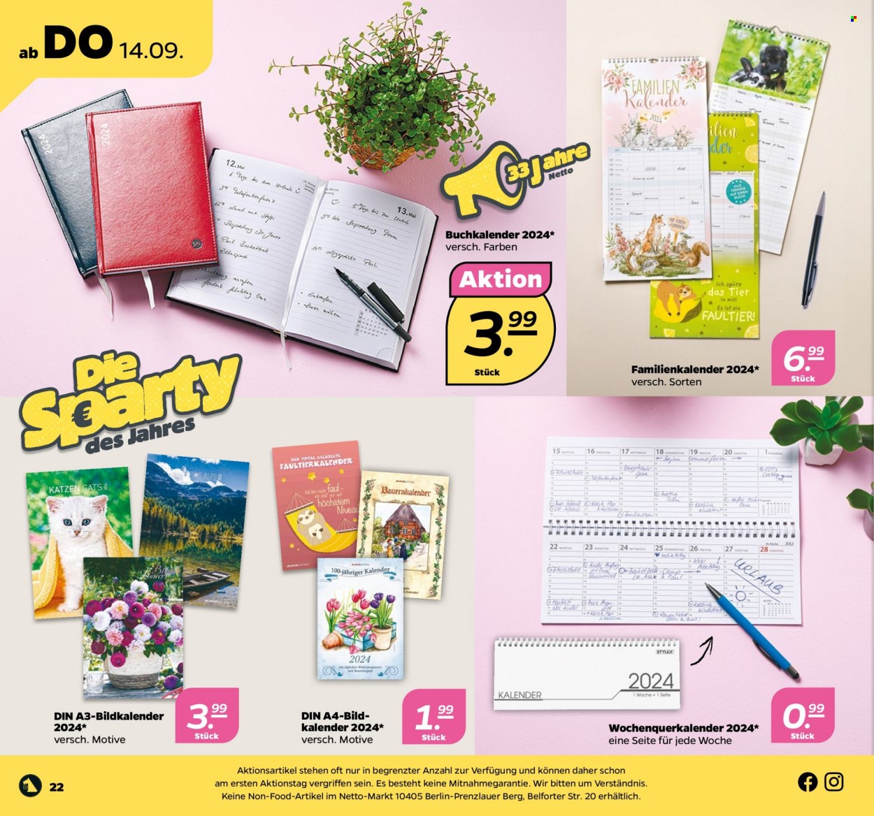 Netto Prospekte  - 11.09.2023 - 16.09.2023. Seite 22