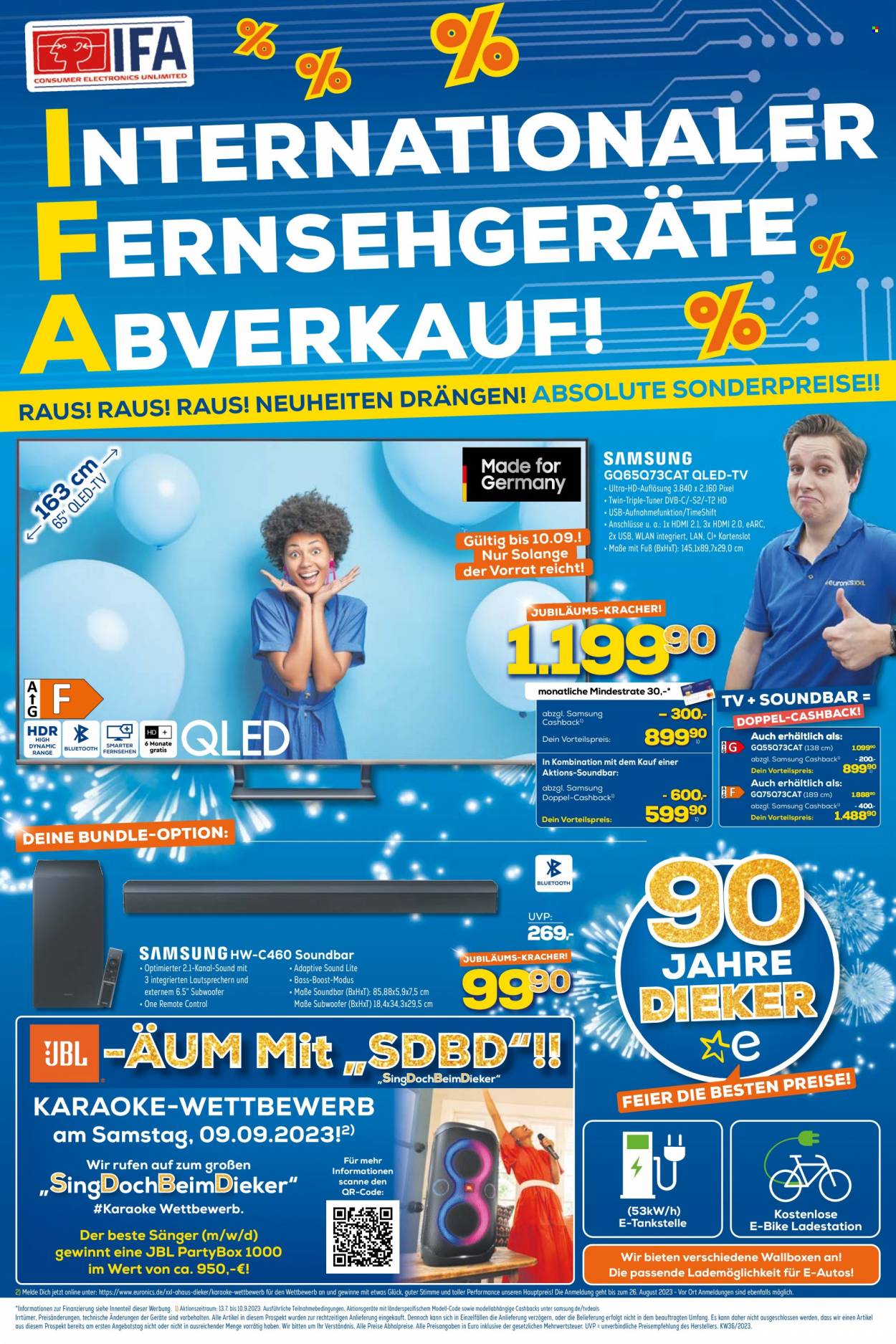 Euronics Prospekte  - 30.08.2023 - 10.09.2023. Seite 1