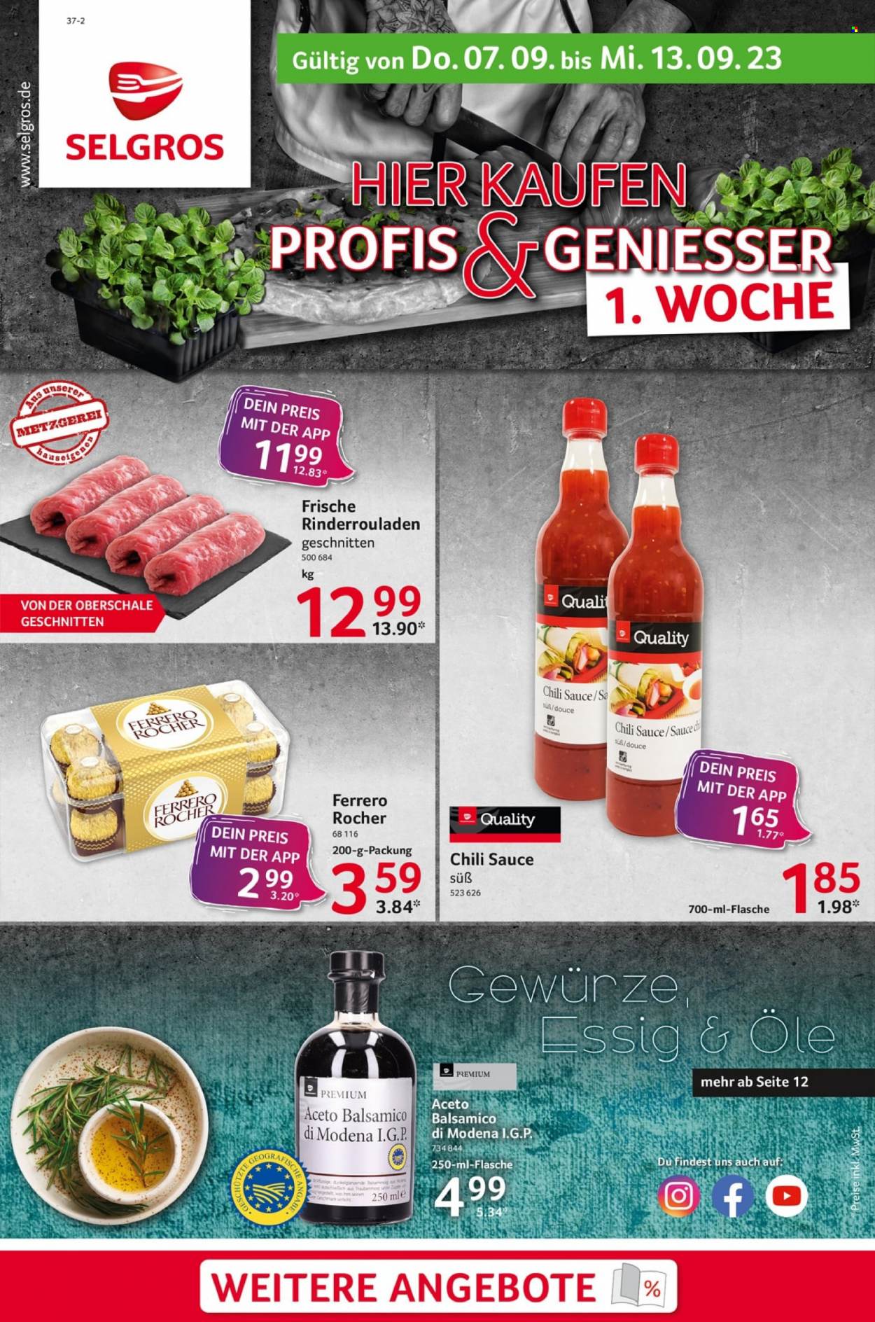 Selgros Prospekte  - 7.09.2023 - 13.09.2023. Seite 1