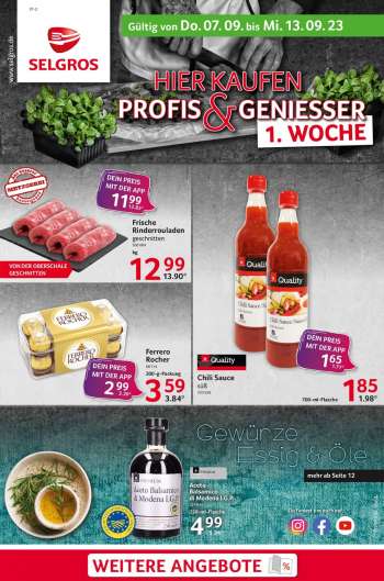 Prospekte Selgros - 7.09.2023 - 13.09.2023.