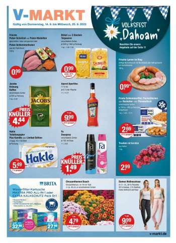 Prospekte V-Markt - 14.09.2023 - 20.09.2023.