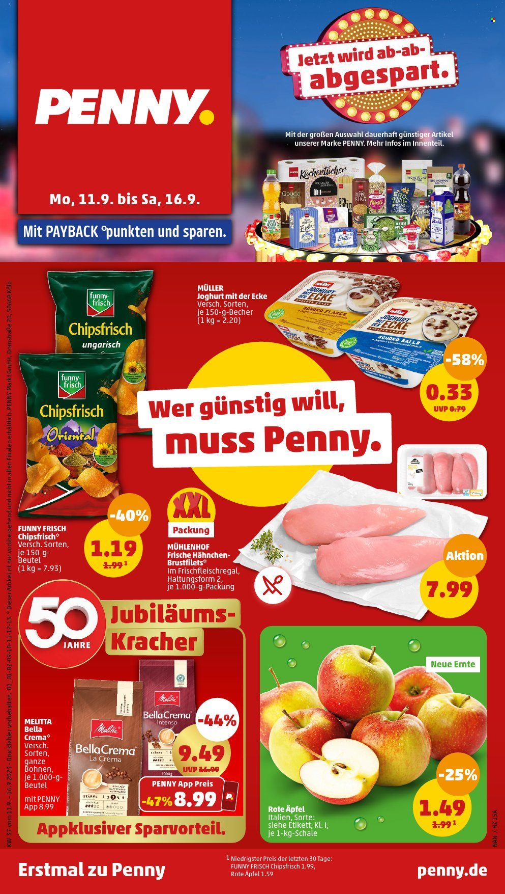 Penny Prospekte  - 11.09.2023 - 16.09.2023. Seite 1