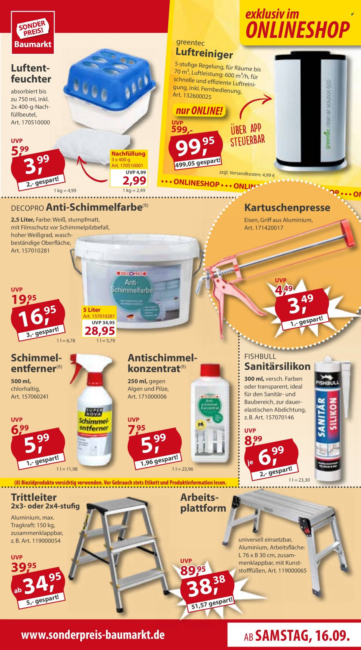 Sonderpreis-Baumarkt Prospekte  - 16.09.2023 - 22.09.2023. Seite 15