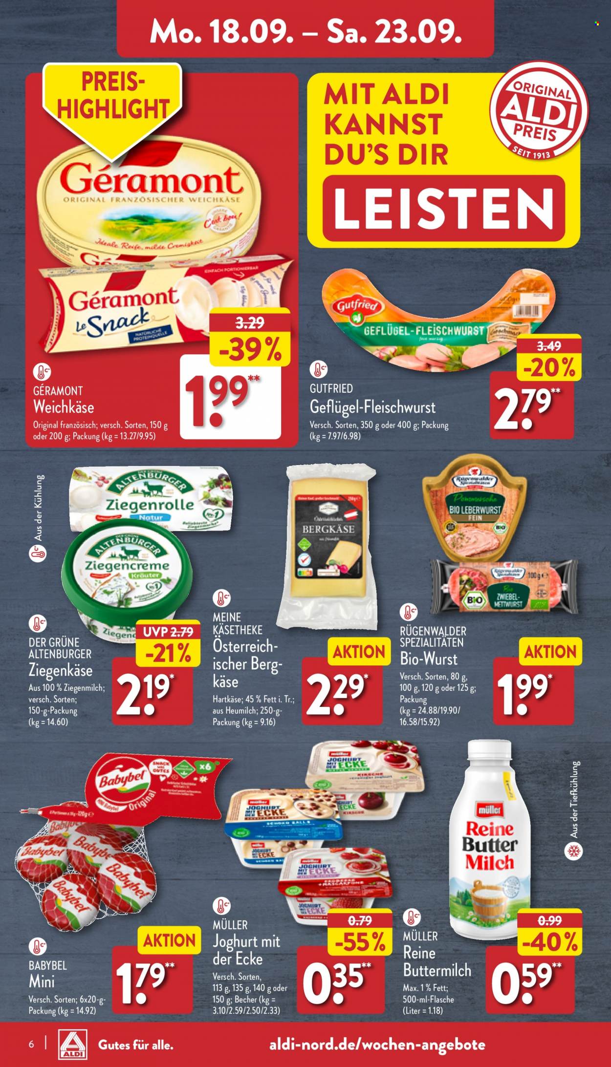 ALDI Nord Prospekte  - 18.09.2023 - 23.09.2023. Seite 6
