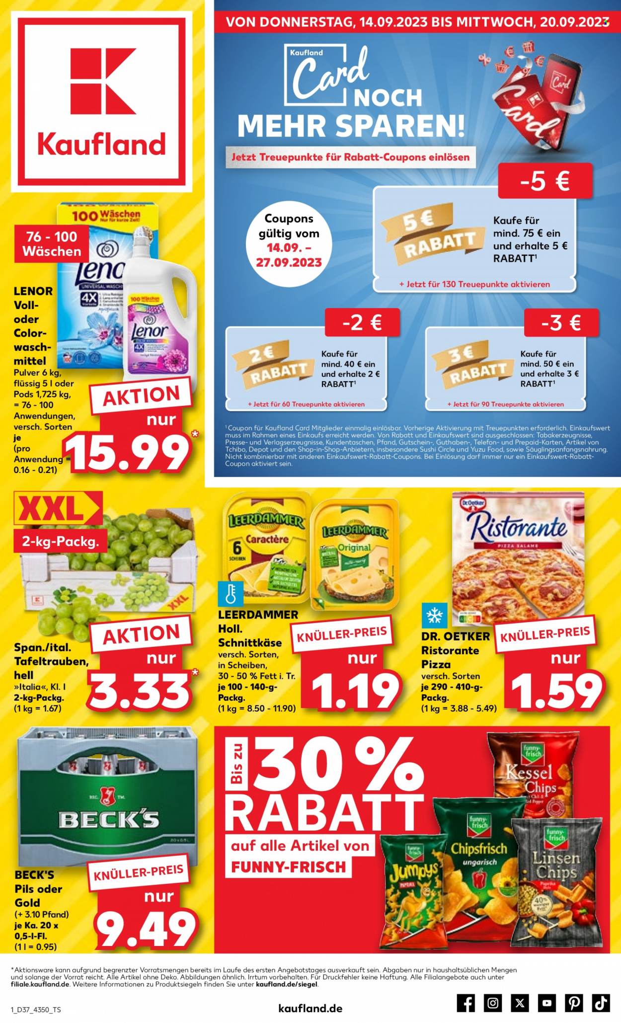 Kaufland Prospekte  - 14.09.2023 - 20.09.2023. Seite 1