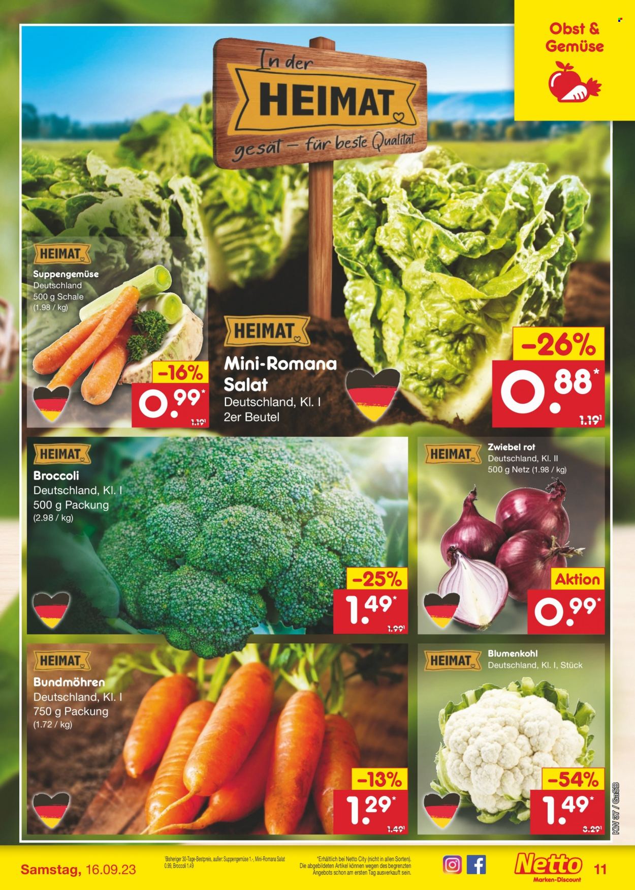 Netto Marken-Discount Prospekte  - 11.09.2023 - 16.09.2023. Seite 13