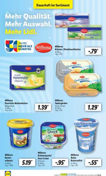 thumbnail - Milbona Kräuterbutter / Knoblauchbutter
