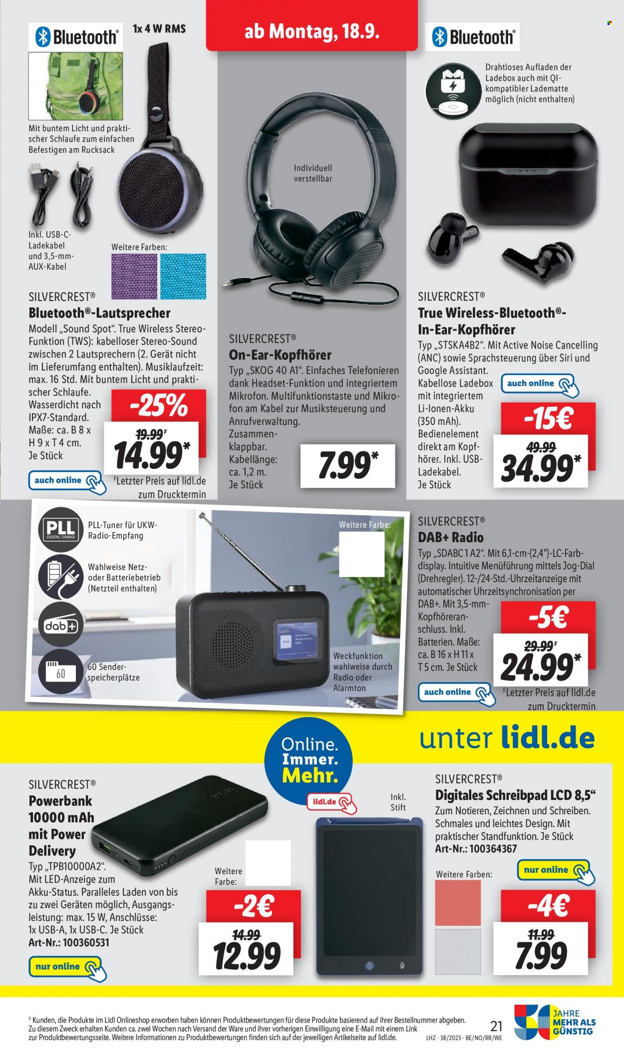 Lidl Prospekte  - 18.09.2023 - 23.09.2023. Seite 27