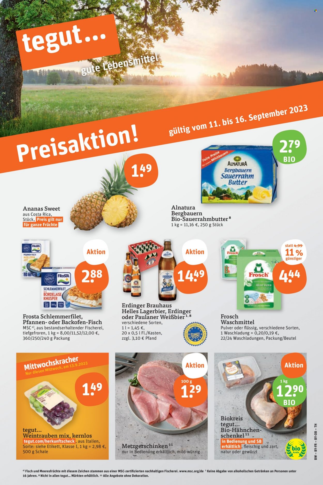 tegut... Prospekte  - 11.09.2023 - 16.09.2023. Seite 1