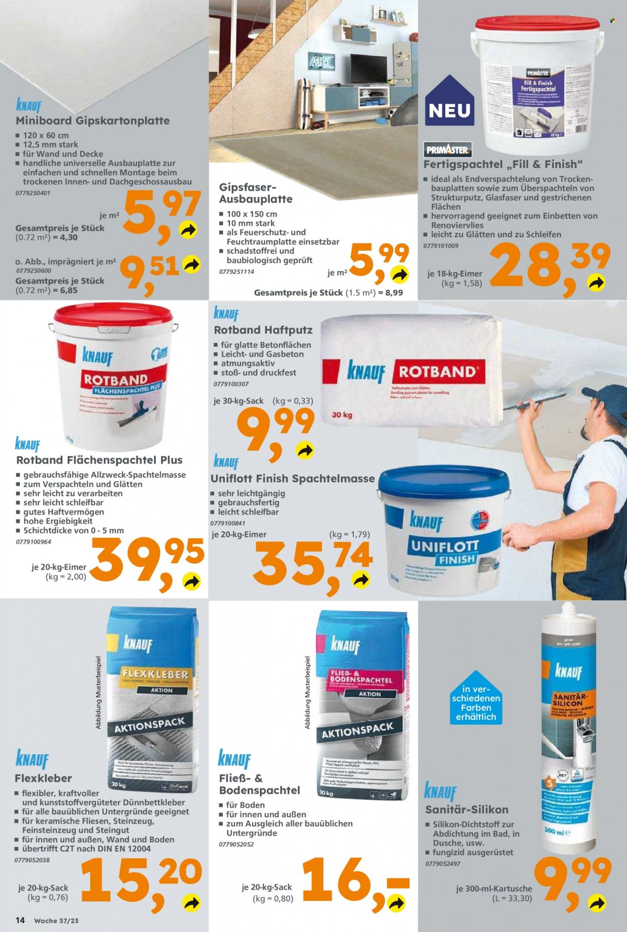 Globus Baumarkt Prospekte  - 11.09.2023 - 16.09.2023. Seite 14