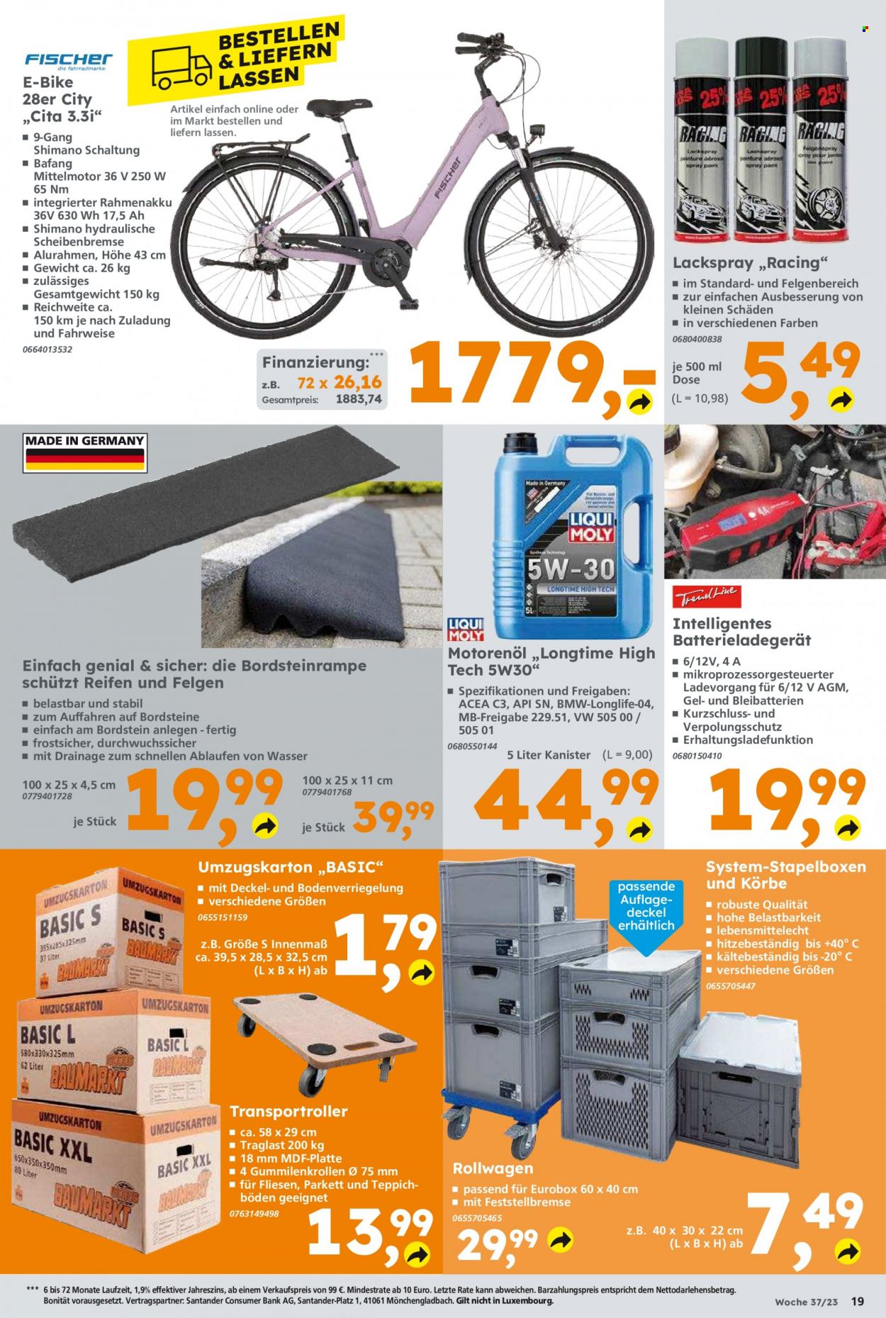 Globus Baumarkt Prospekte  - 11.09.2023 - 16.09.2023. Seite 19