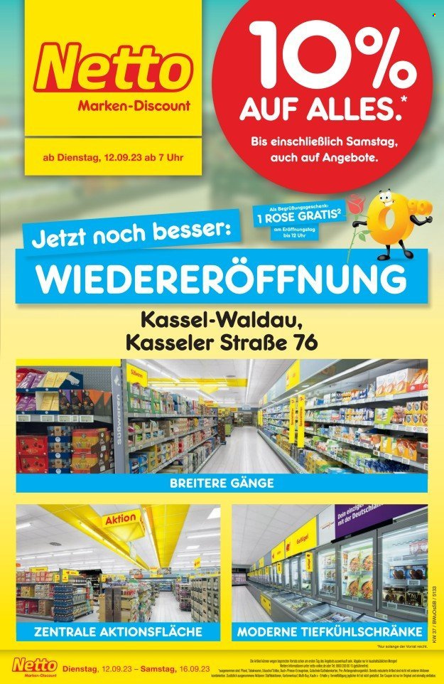 Netto Marken-Discount Prospekte  - 12.09.2023 - 16.09.2023. Seite 1