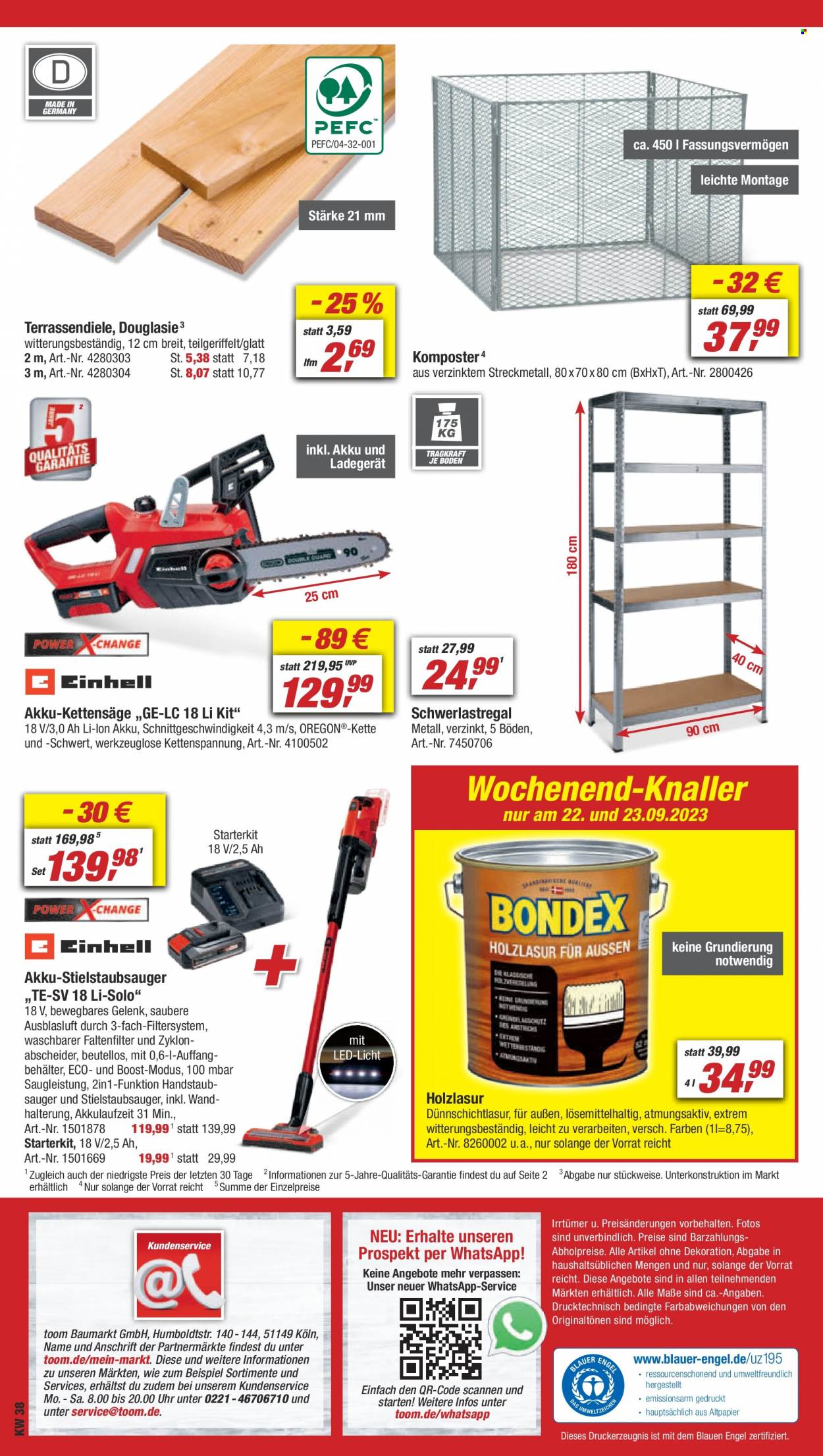 toom Baumarkt Prospekte  - 16.09.2023 - 22.09.2023. Seite 16
