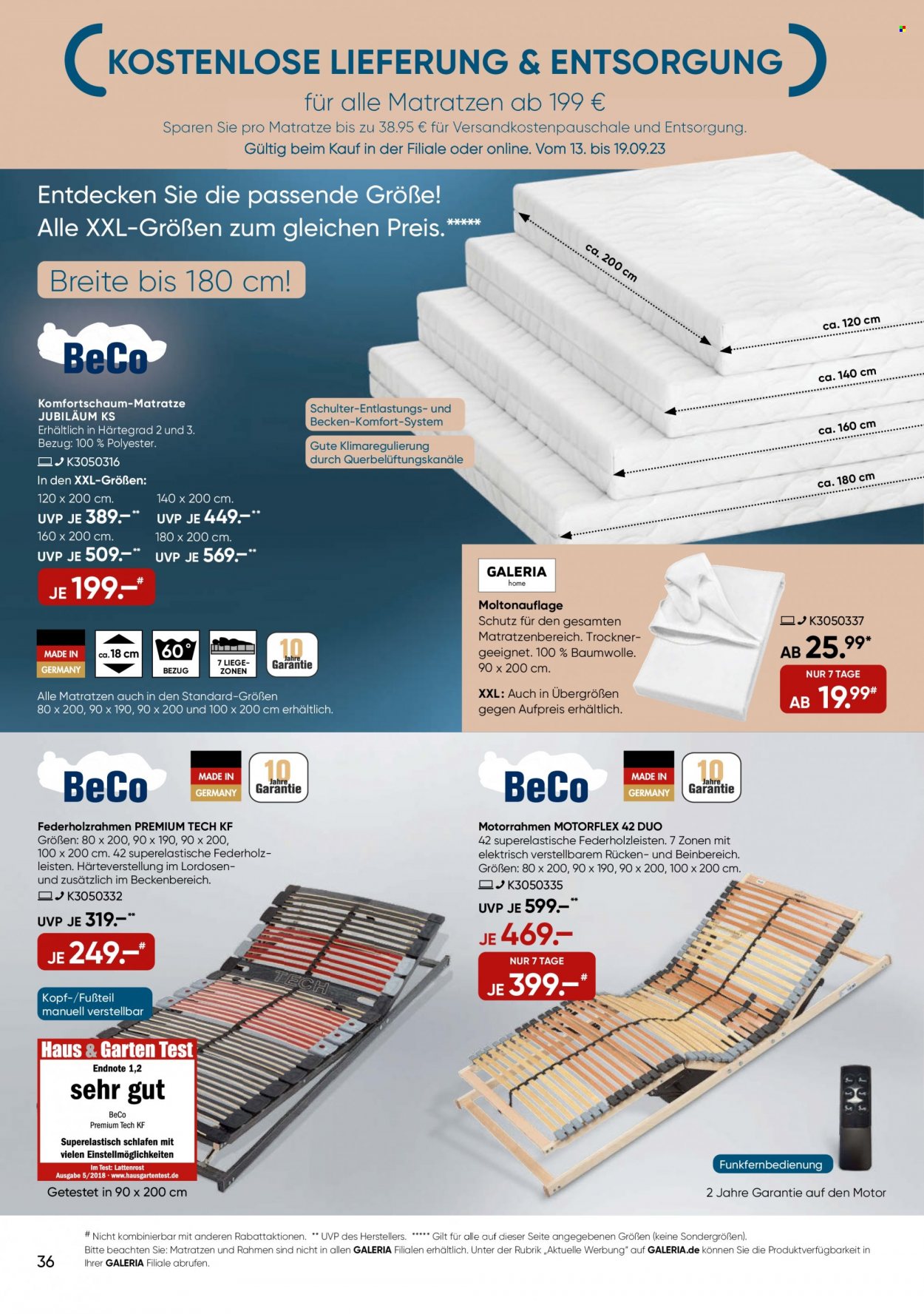 GALERIA Karstadt Kaufhof Prospekte  - 13.09.2023 - 19.09.2023. Seite 36