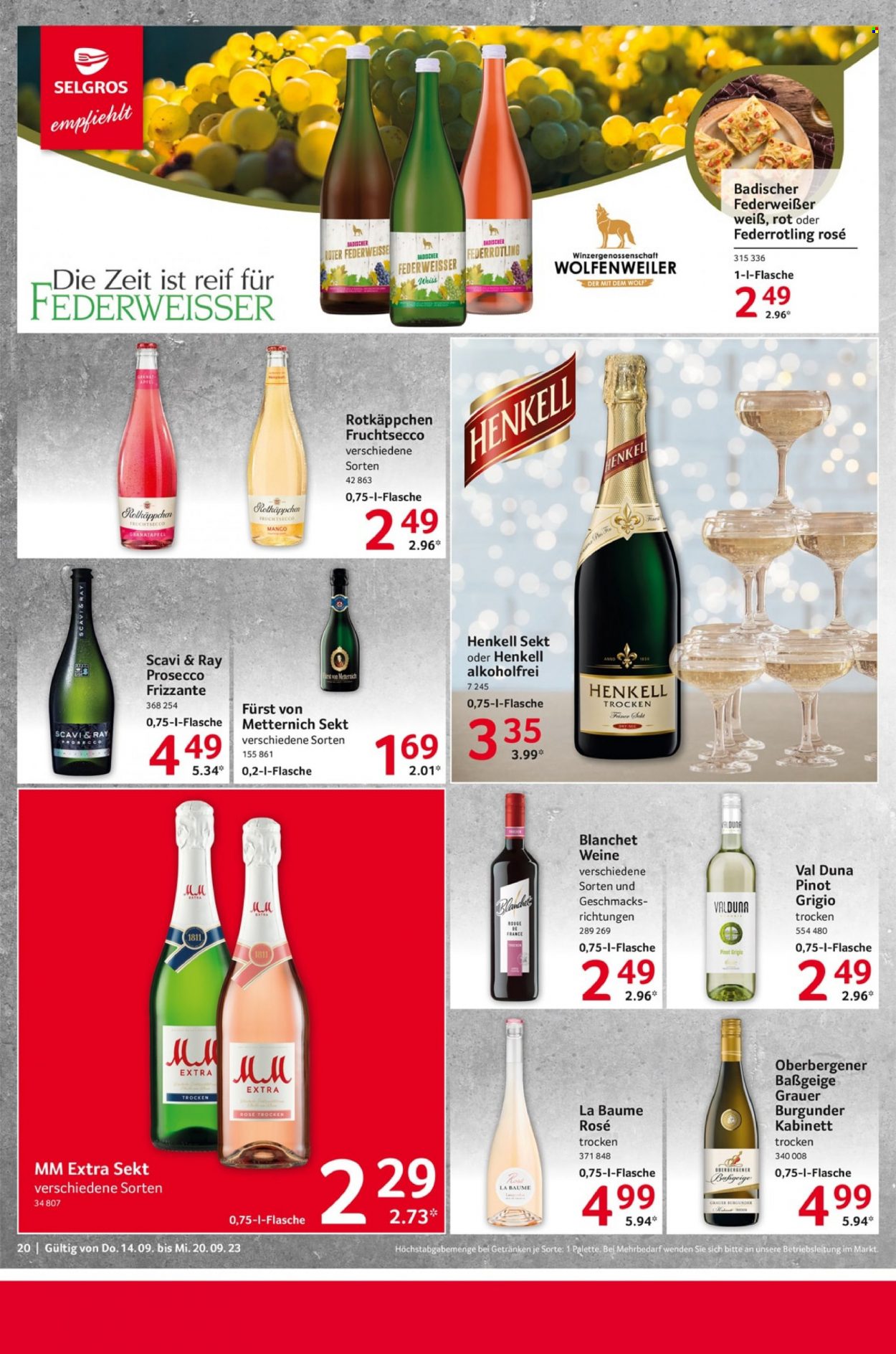 Selgros Prospekte  - 14.09.2023 - 20.09.2023. Seite 20