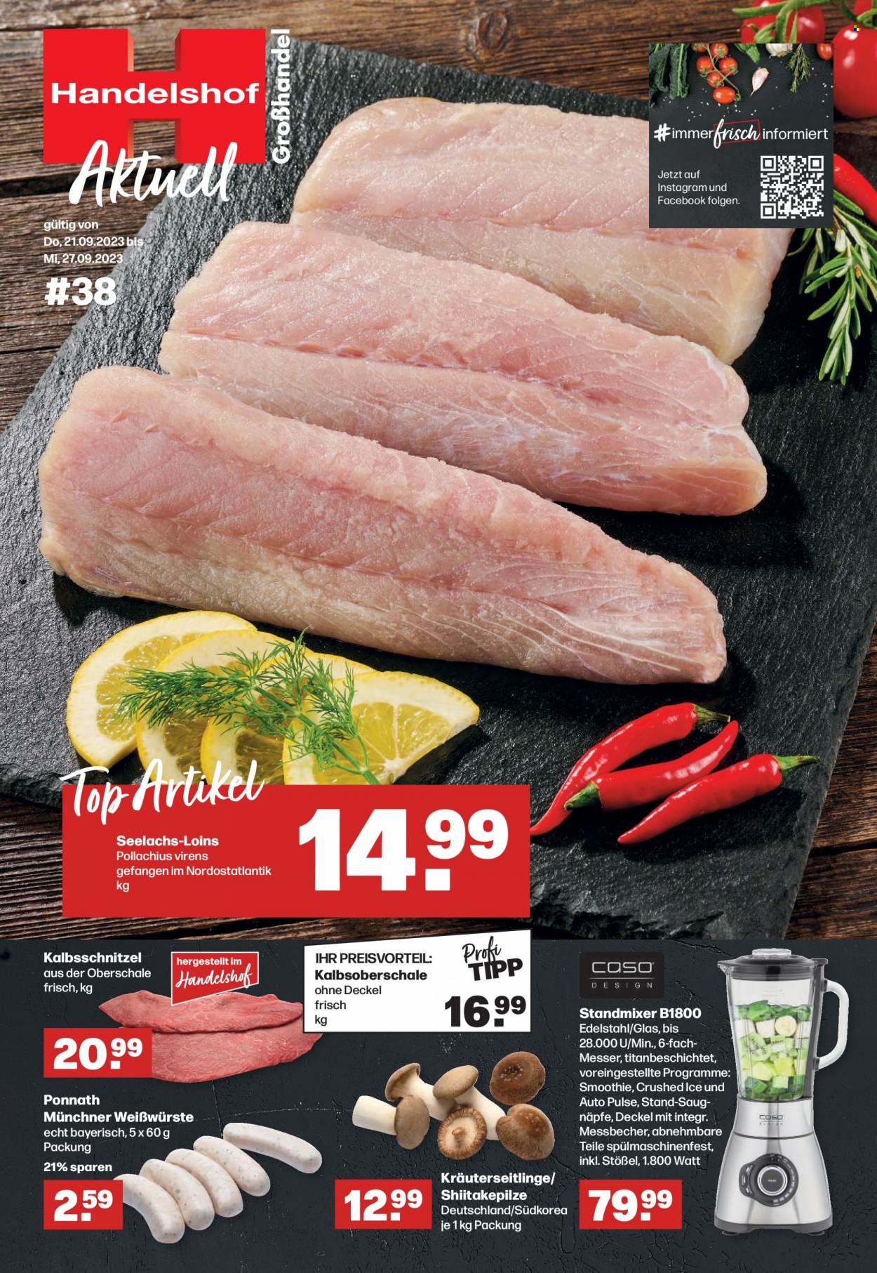 Handelshof Prospekte  - 21.09.2023 - 29.09.2023. Seite 1