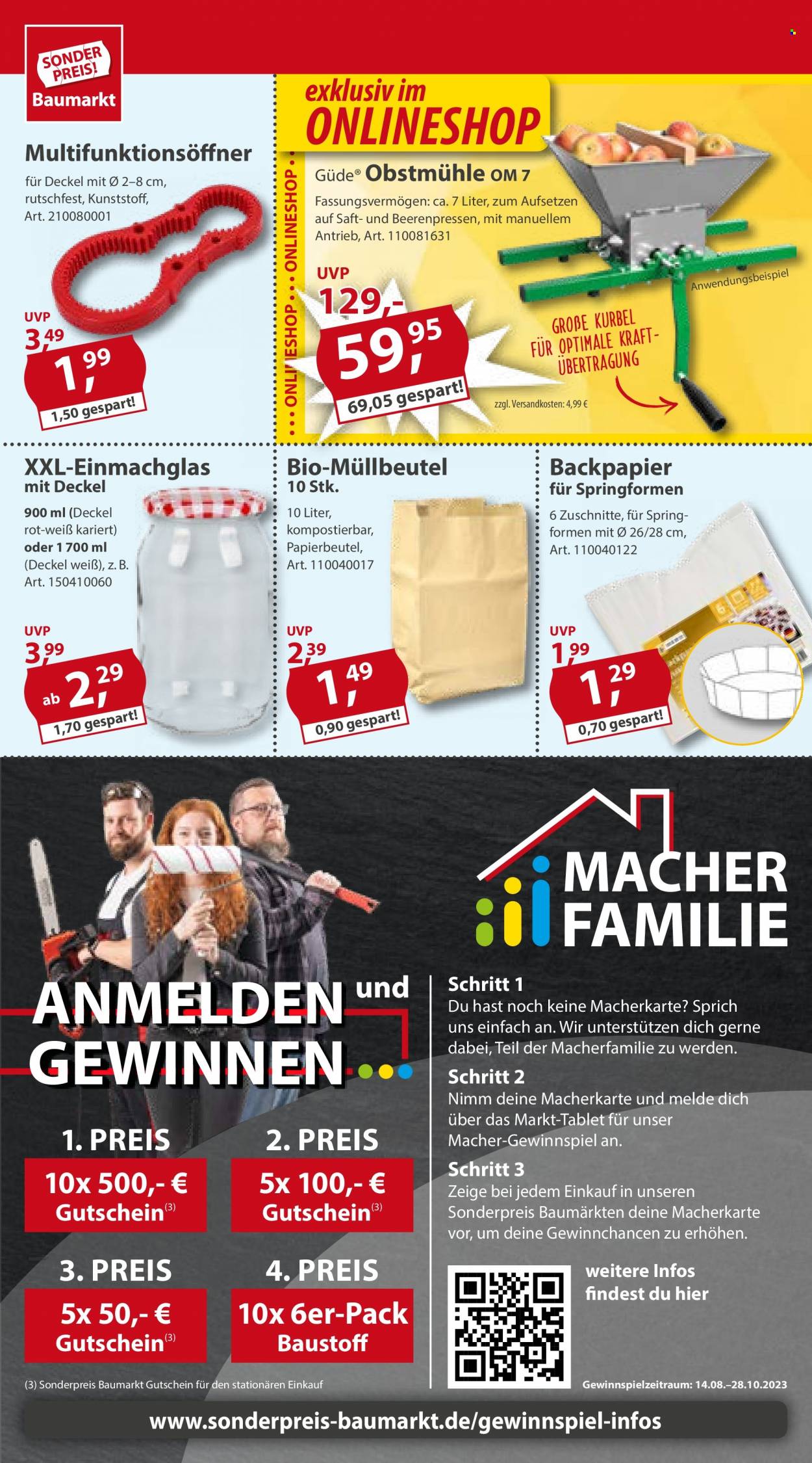Sonderpreis-Baumarkt Prospekte  - 23.09.2023 - 29.09.2023. Seite 3