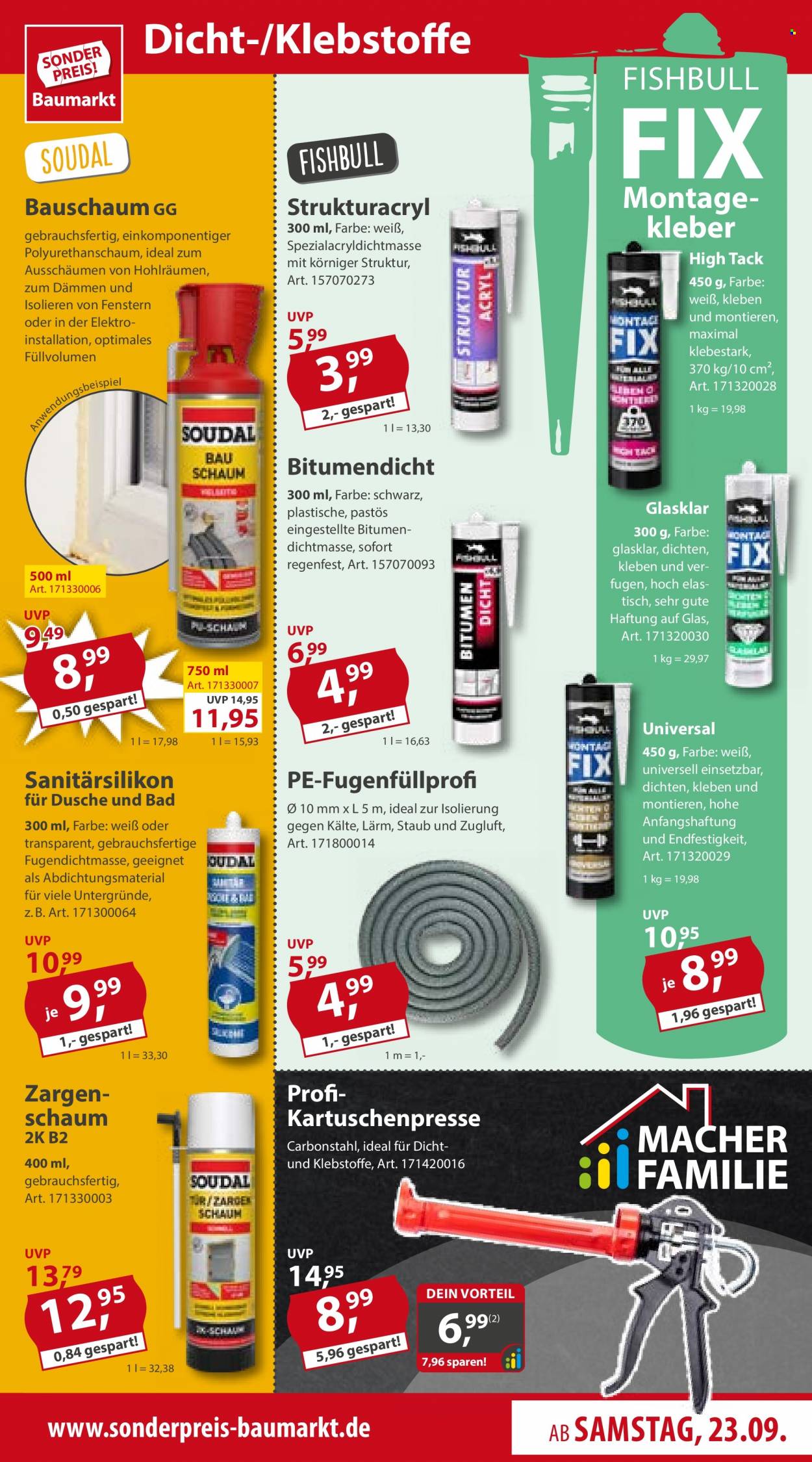 Sonderpreis-Baumarkt Prospekte  - 23.09.2023 - 29.09.2023. Seite 13
