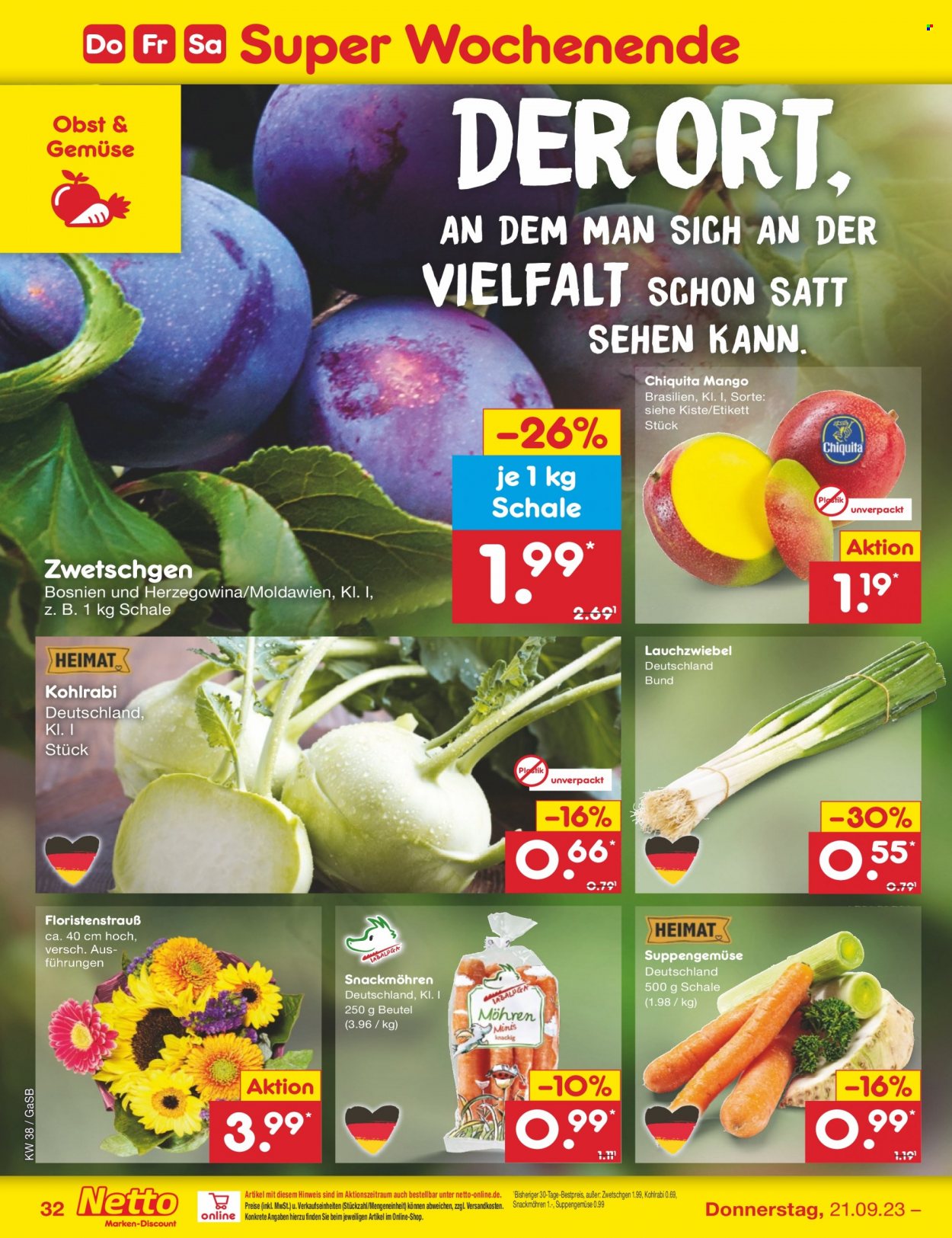 Netto Marken-Discount Prospekte  - 18.09.2023 - 23.09.2023. Seite 38