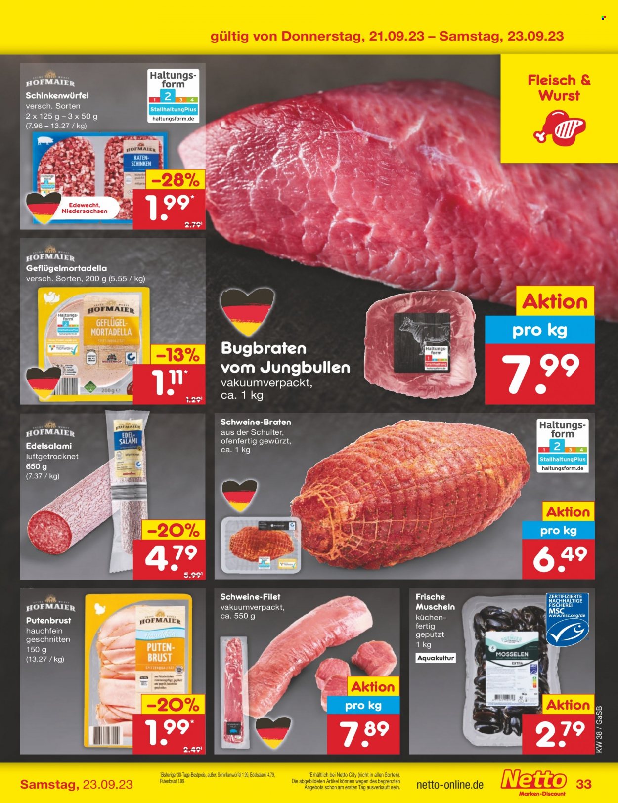 Netto Marken-Discount Prospekte  - 18.09.2023 - 23.09.2023. Seite 39