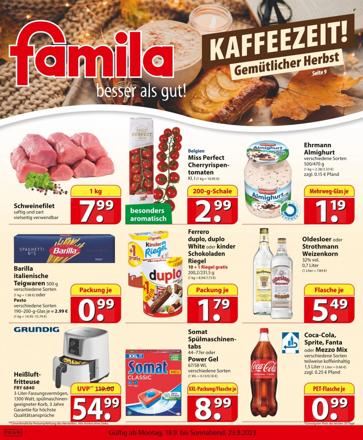famila Prospekte  - 18.09.2023 - 23.09.2023. Seite 1