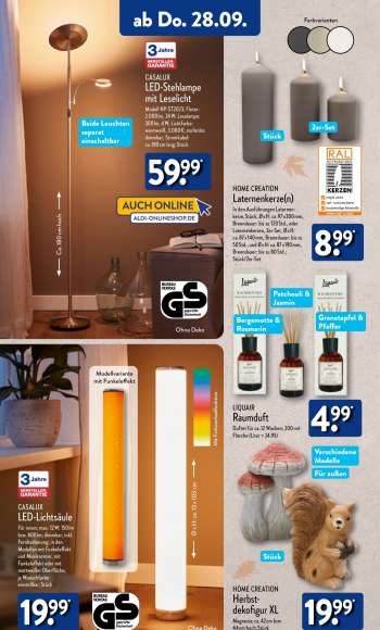 thumbnail - CASALUX LED- Stehlampe mit Leselicht