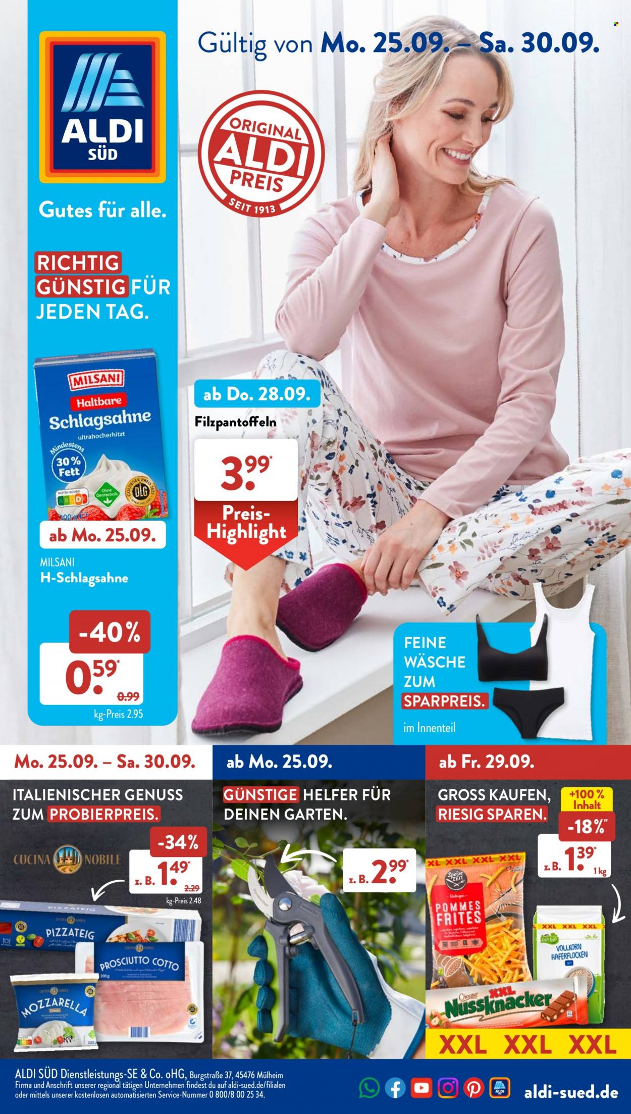 ALDI SÜD Prospekte  - 25.09.2023 - 30.09.2023. Seite 1