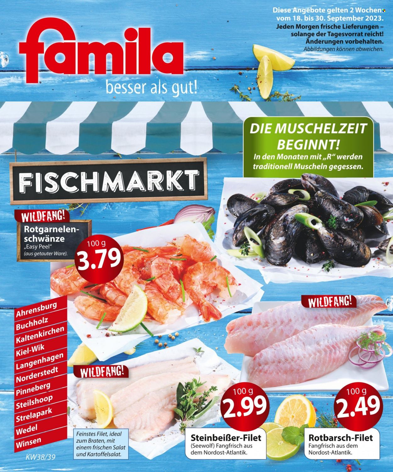 famila Prospekte  - 18.09.2023 - 30.09.2023. Seite 1