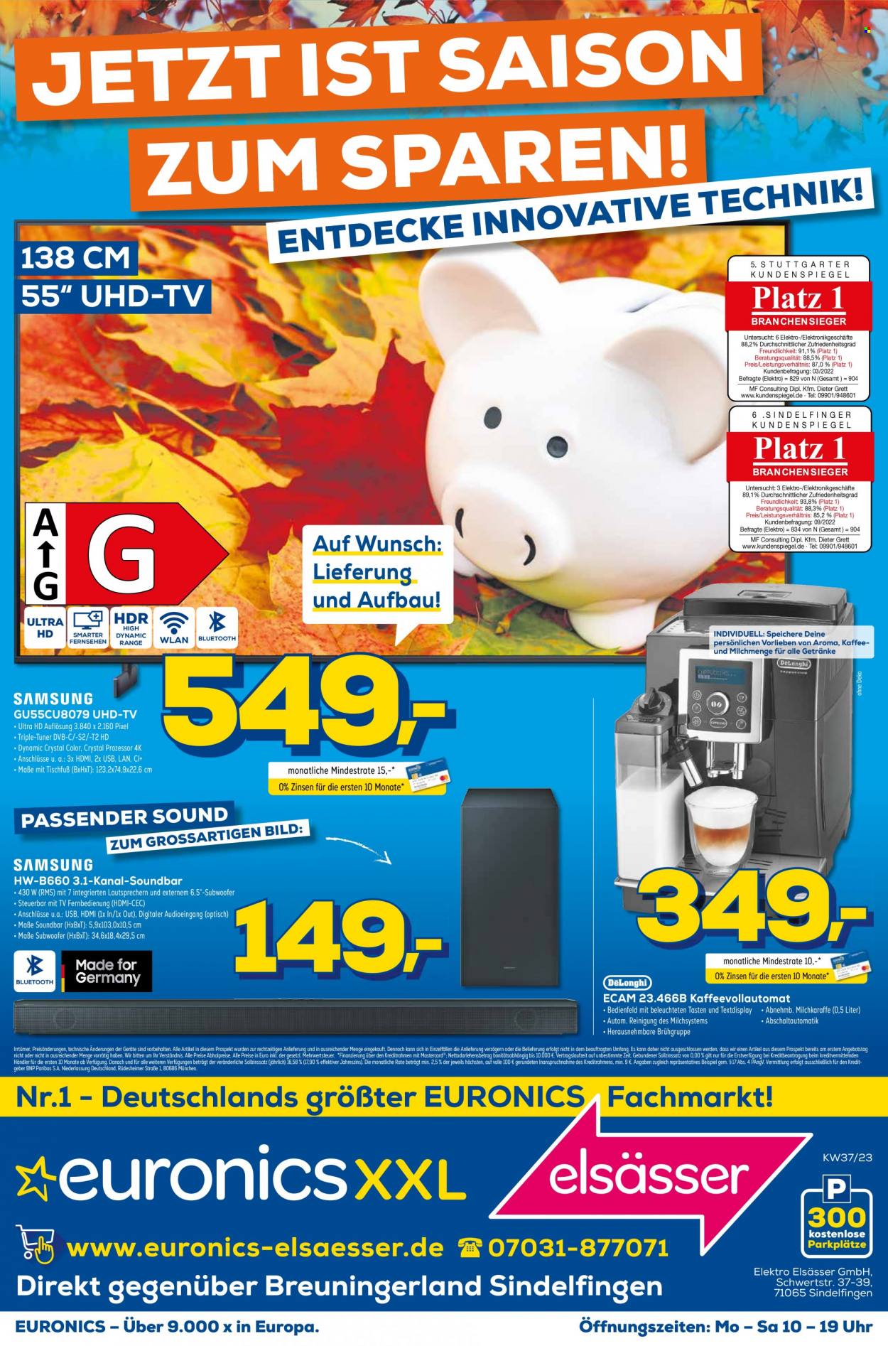 Euronics Prospekte  - 17.09.2023 - 24.09.2023. Seite 1