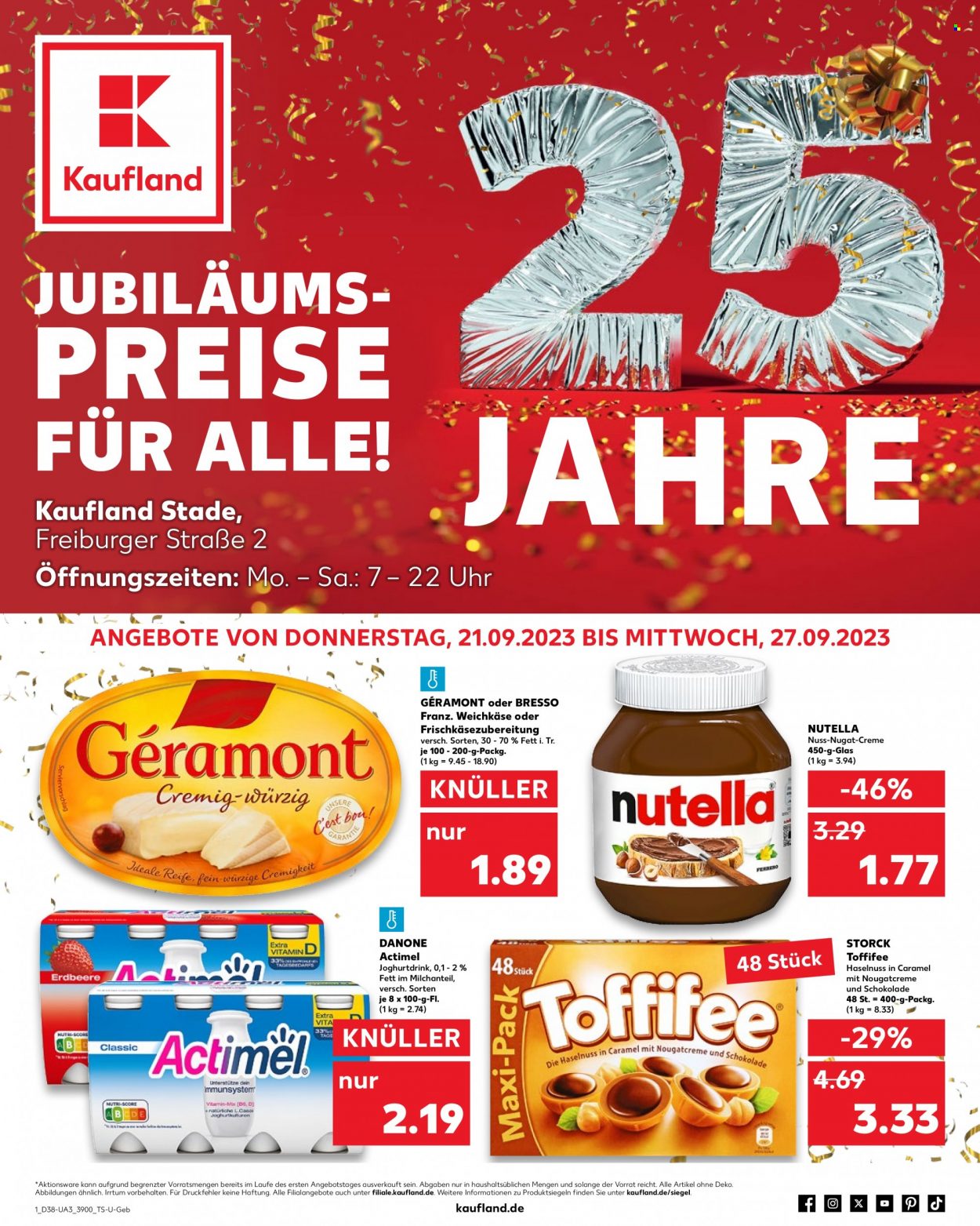 Kaufland Prospekte  - 21.09.2023 - 27.09.2023. Seite 1