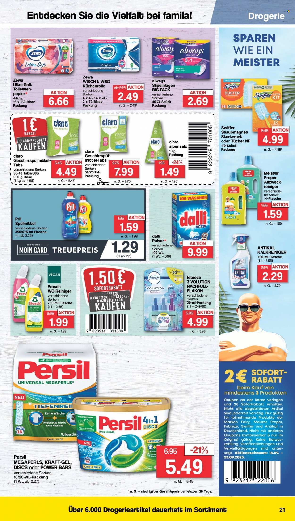 famila Prospekte  - 18.09.2023 - 23.09.2023. Seite 21