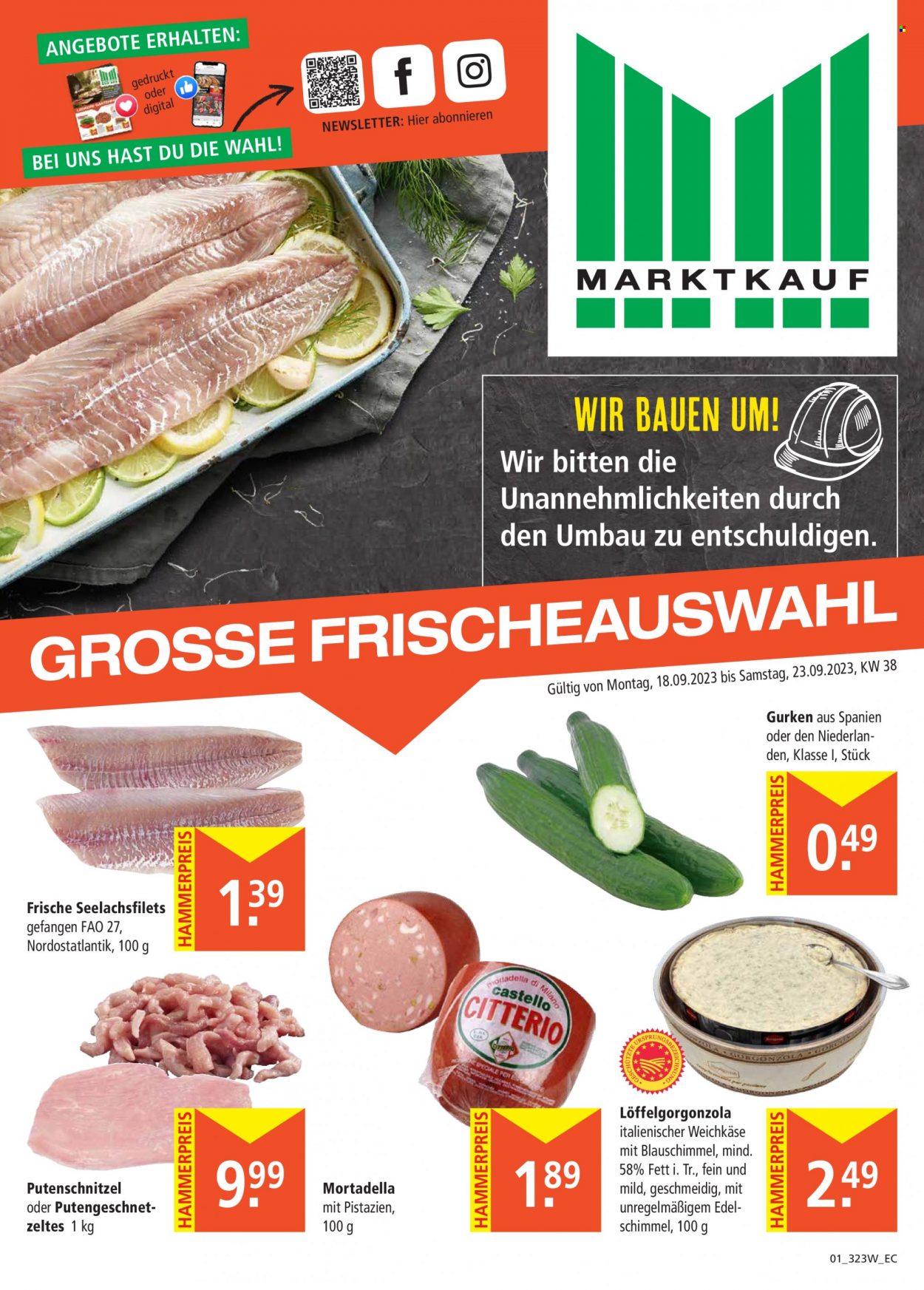 Marktkauf Prospekte  - 18.09.2023 - 23.09.2023. Seite 1