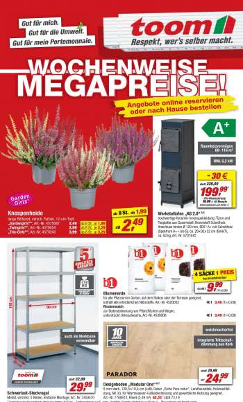 Prospekte toom Baumarkt - 23.09.2023 - 29.09.2023.