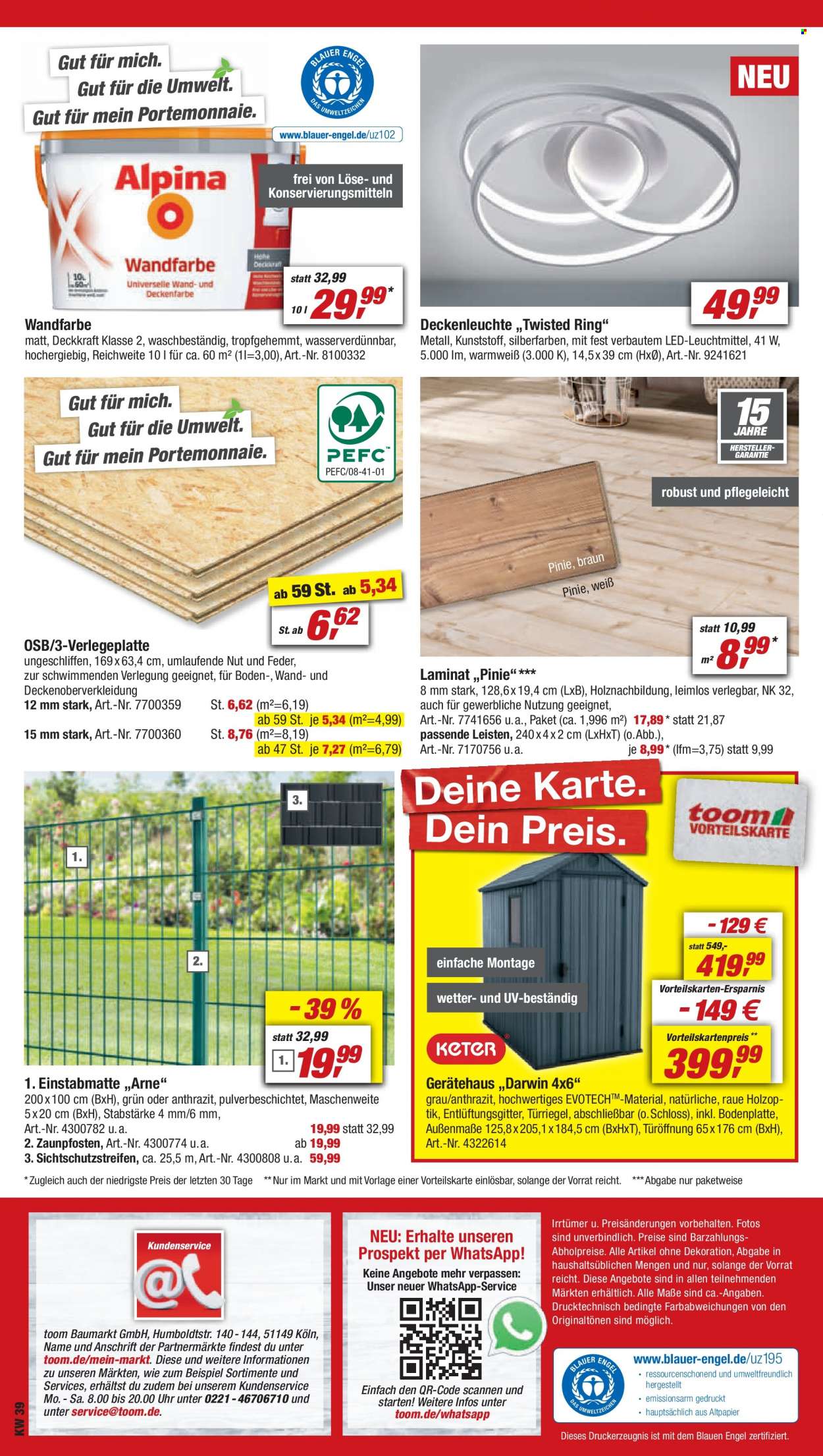 toom Baumarkt Prospekte  - 23.09.2023 - 29.09.2023. Seite 18