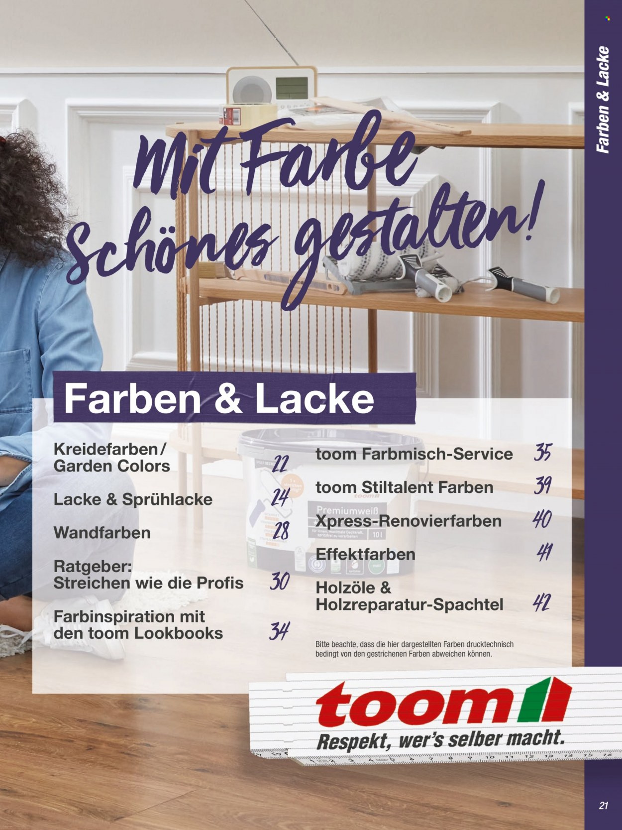 toom Baumarkt Prospekte  - 17.09.2023 - 31.03.2024. Seite 21