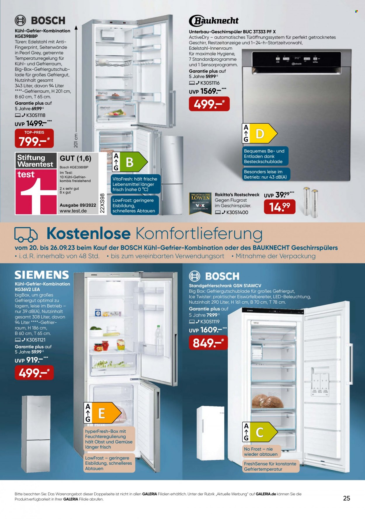 GALERIA Karstadt Kaufhof Prospekte  - 20.09.2023 - 26.09.2023. Seite 25
