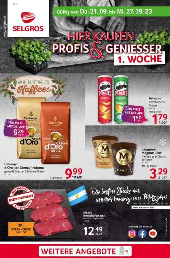 Prospekte Selgros - 21.09.2023 - 27.09.2023.