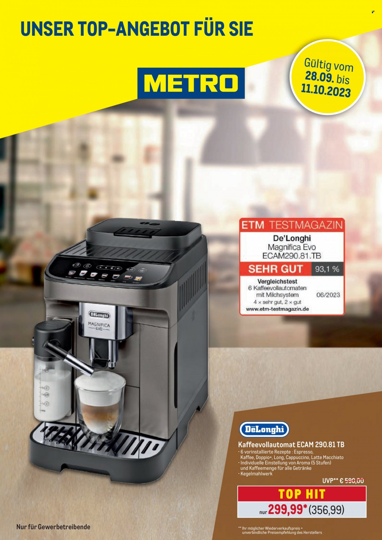 Metro Prospekte  - 28.09.2023 - 11.10.2023. Seite 1