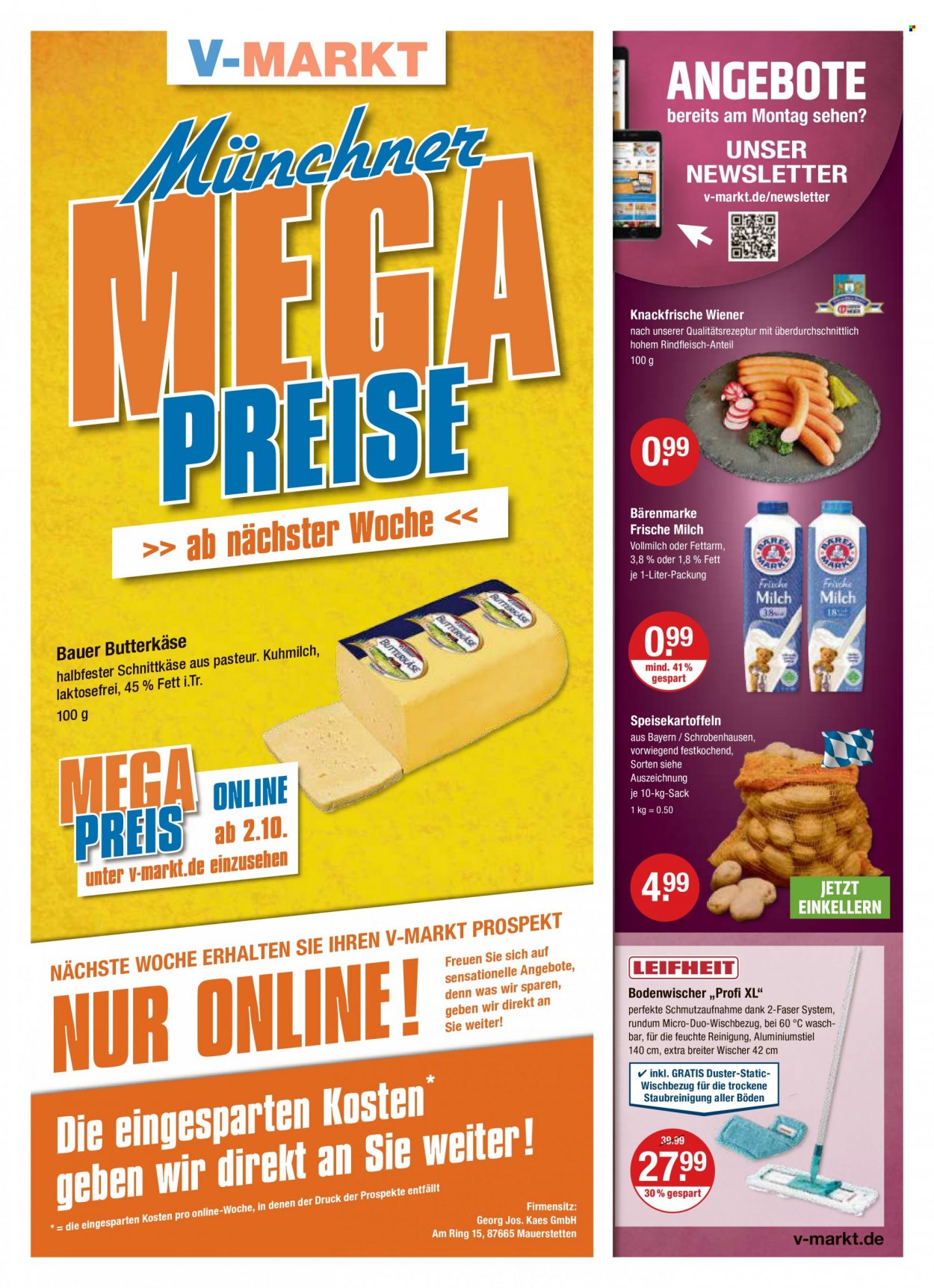 V-Markt Prospekte  - 28.09.2023 - 4.10.2023. Seite 1