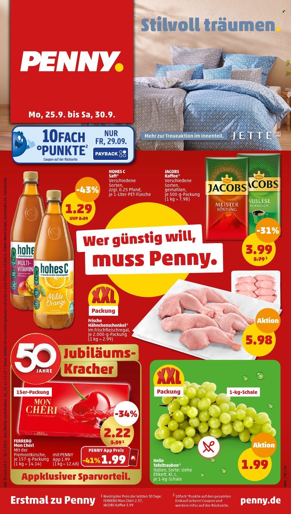 Penny Prospekte  - 25.09.2023 - 30.09.2023. Seite 1