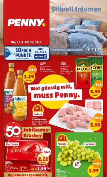 Prospekte Penny - 25.09.2023 - 30.09.2023.