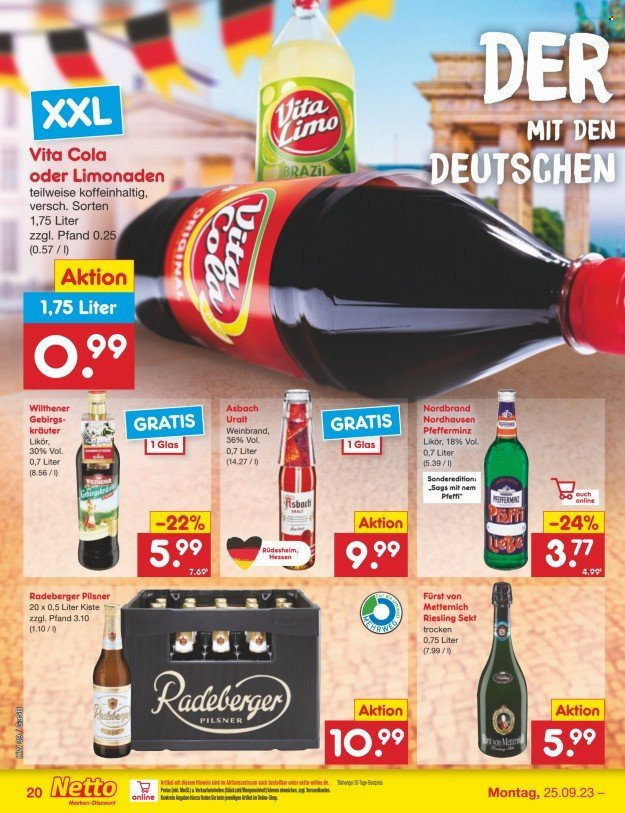 Netto Marken-Discount Prospekte  - 25.09.2023 - 30.09.2023. Seite 20