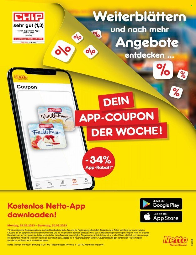 Netto Marken-Discount Prospekte  - 25.09.2023 - 30.09.2023. Seite 47