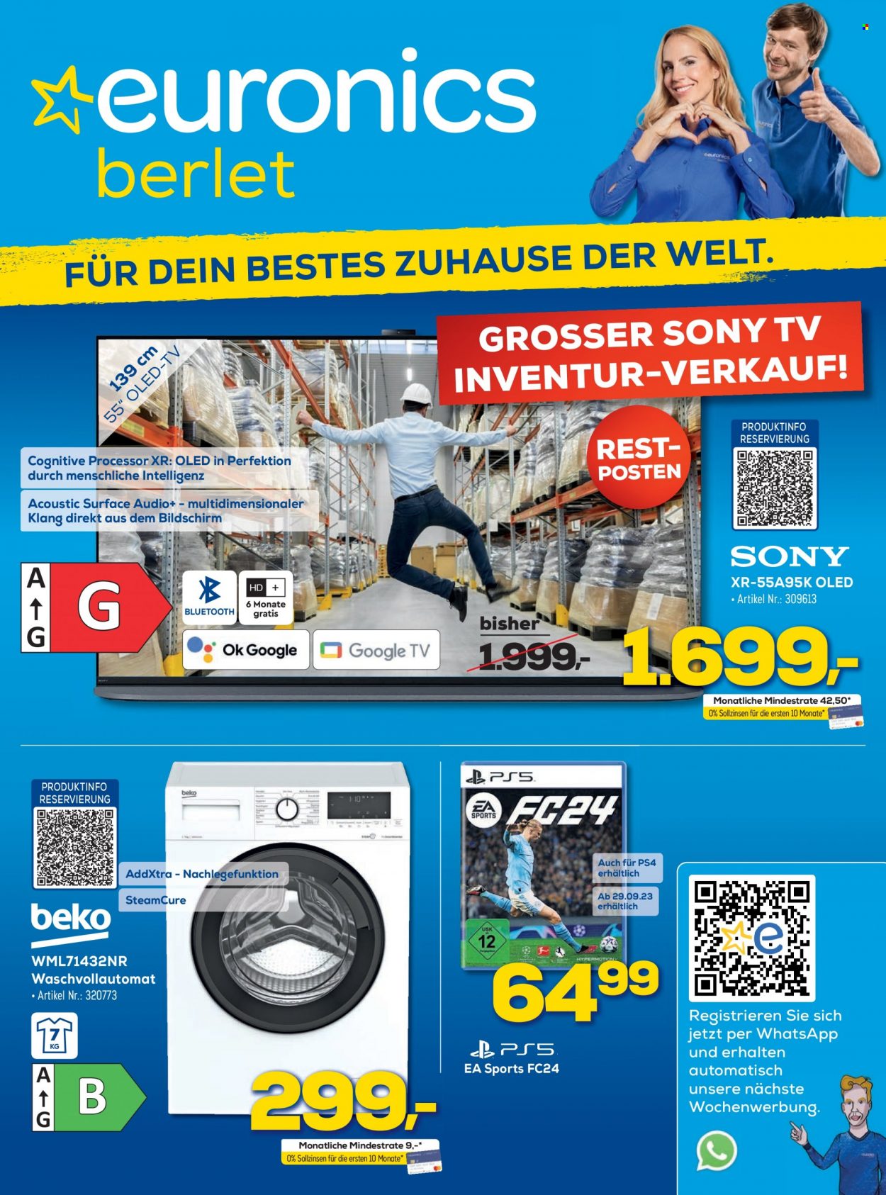 Euronics Prospekte  - 23.09.2023 - 29.09.2023. Seite 1